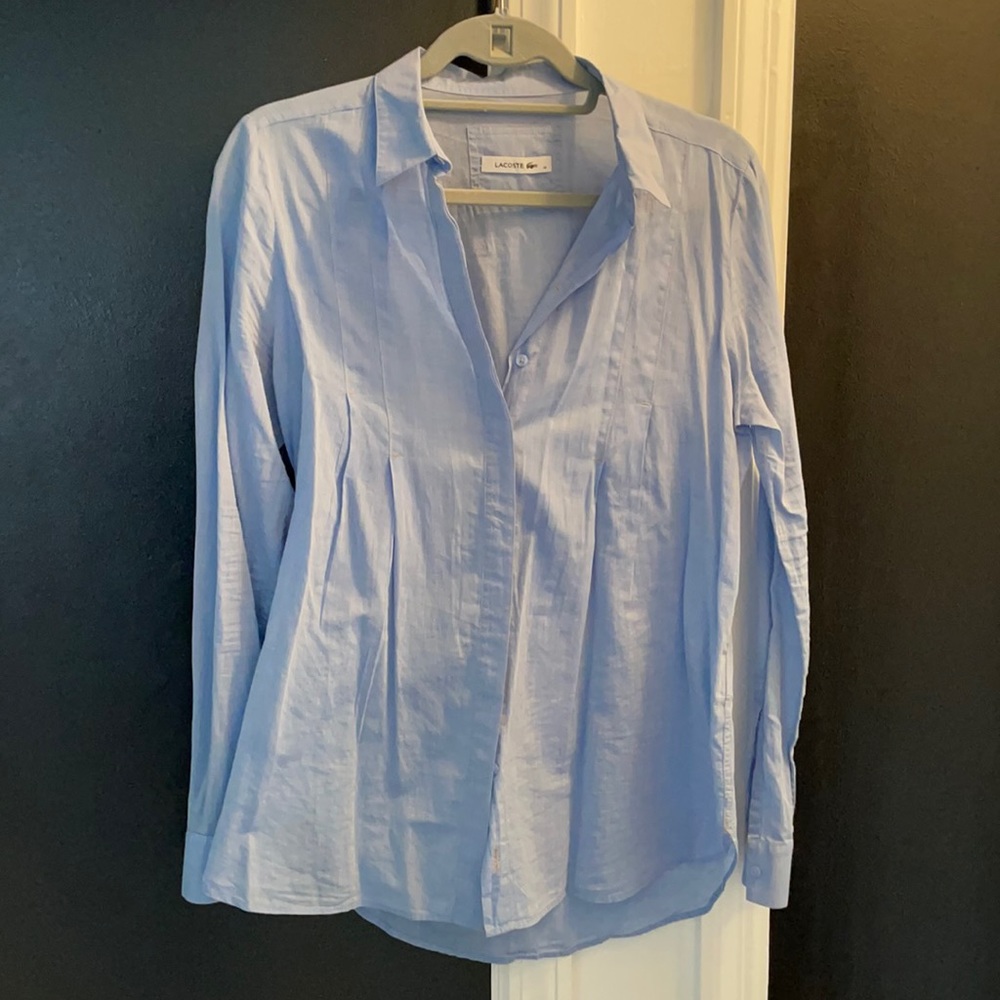 Lacoste Flowy Button Down Shirt